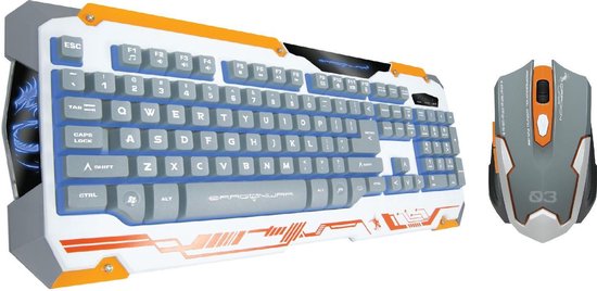 levering aan huis Uitmaken Turbulentie Dragonwar Sencaic Combo - Gaming muis + semi-mechanisch toetsenbord -  Qwerty - Wit | bol.com