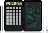 BOTC Rekenmachine met LCD Tekentablet -12 Cijferig - Rekenmachine-oplaadbare - LCD Tekentablet 6.5 inch - Schrijfbord - zwart