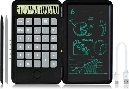 Noir Helix Calculatrice Calculatrice de base 