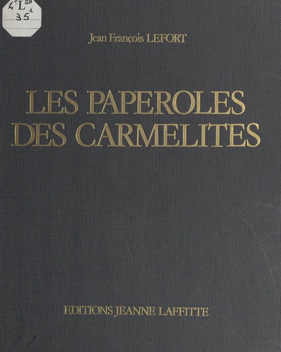 Les paperoles des Carmélites