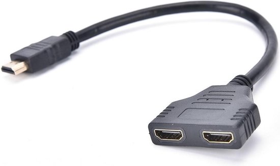 Splitter HDMI universel - 1 en 2 sorties - Adaptateur HDMI - Switch HDMI -  2 entrées 1 sortie - Résolution HDMI