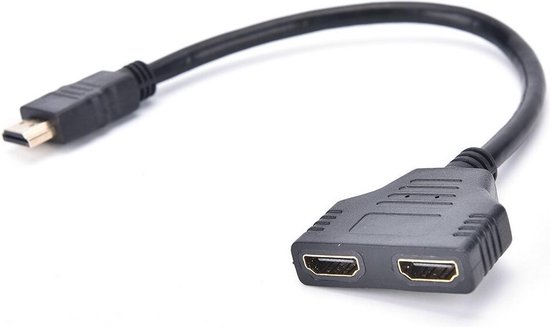 Douxe Répartiteur HDMI 1 entrée 2 sorties - Adaptateur répartiteur HDMI -  Câble