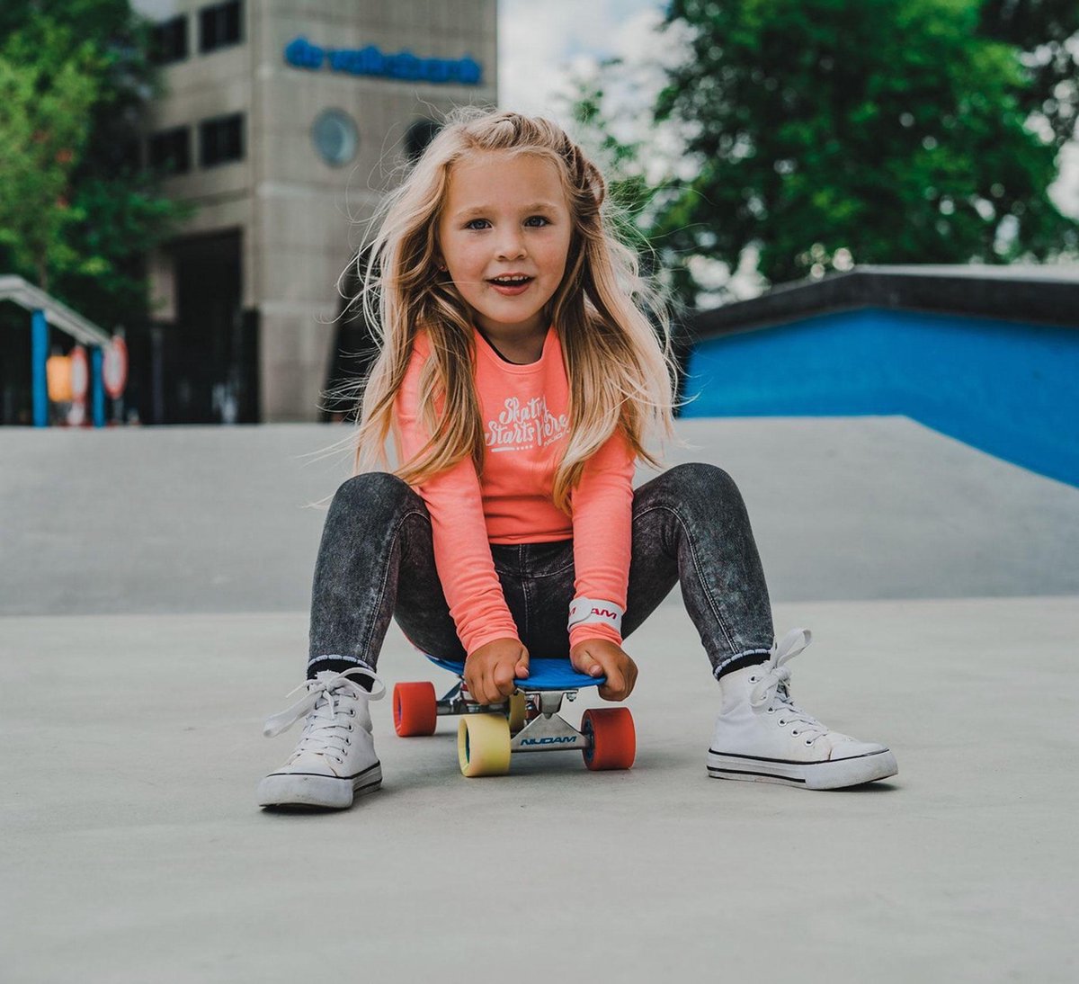 Nijdam FlipGrip Skateboard - Sailor Stroll - Blauw — afbeelding 3