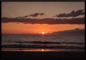 Poster Zonsondergang Texel - 50x70 cm - Natuur Poster - WALLLL