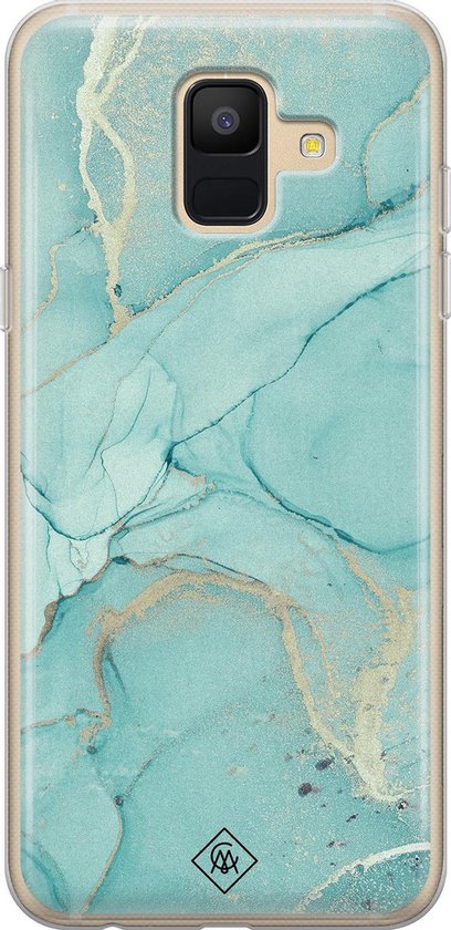 Casimoda Telefoonhoesje - Back Cover - Geschikt Voor Samsung Galaxy A6  (2018) - Groen... | bol.com