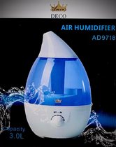 DECO Air Humidifier AD9718 - Vermindert en elimineert slechte geuren.
