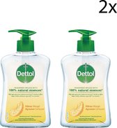Bol.com Dettol Handzeep - Citrusgeur verrijkt met 100% natuurlijke oliën - 250MLx2 aanbieding