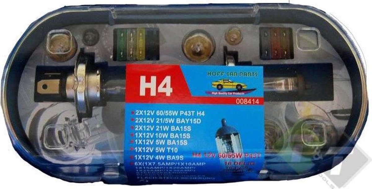 H4 Lampenset - 16 delig - Autolamp set - Benson – foto 4