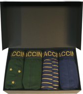 Zaccini - Heren Boxershorts - Giftbox - 4 pack - Blauw Groen