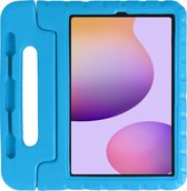 Hoes Geschikt voor Samsung Galaxy Tab S6 Lite Hoes Kinder Hoesje Kids Case Shockproof Cover - Hoesje Geschikt voor Samsung Tab S6 Lite Hoesje Kidscase - Blauw