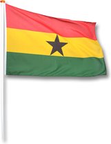 Vlag Ghana 100x150 cm.
