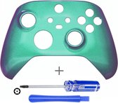 Controller Behuizing Shell - Xbox Draadloze Controller – Series X & S - Metallic Chameleon Groen Paars
