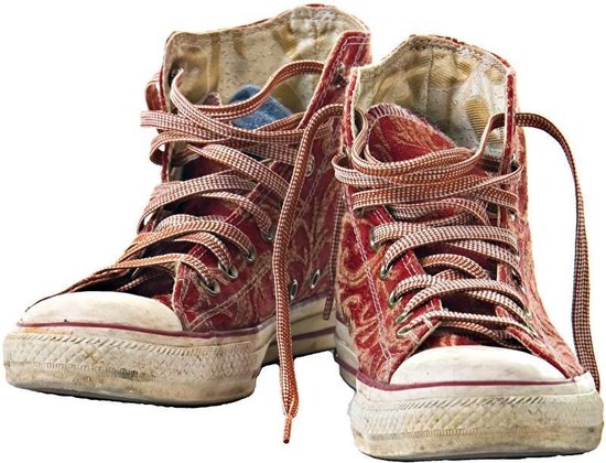 Retro Rode Gymp Sneaker Schoenen Strijk Applicatie S - 9,8 x 7,2 cm |  bol.com