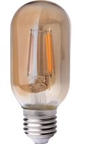Leddy's - LED Lampen Ampul - Plasticvrij - Amber - 4W - Dimbaar - E27 Grote Fitting - Extra Warm 2200K