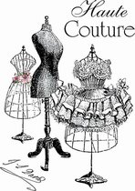 Vintage Haute Couture Applicatie 17 x 24,5 cm