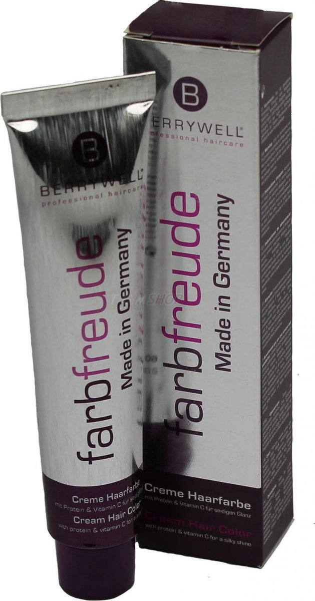Berrywell Farbfreude Cream Hair Color Permanente Crème Haarkleur Kleuring 61ml - 66.20 Dark Blonde Intensive Violet