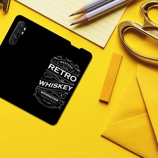 Coque de téléphone avec texte Xiaomi Mi Note 10 Lite Coque photo Whisky