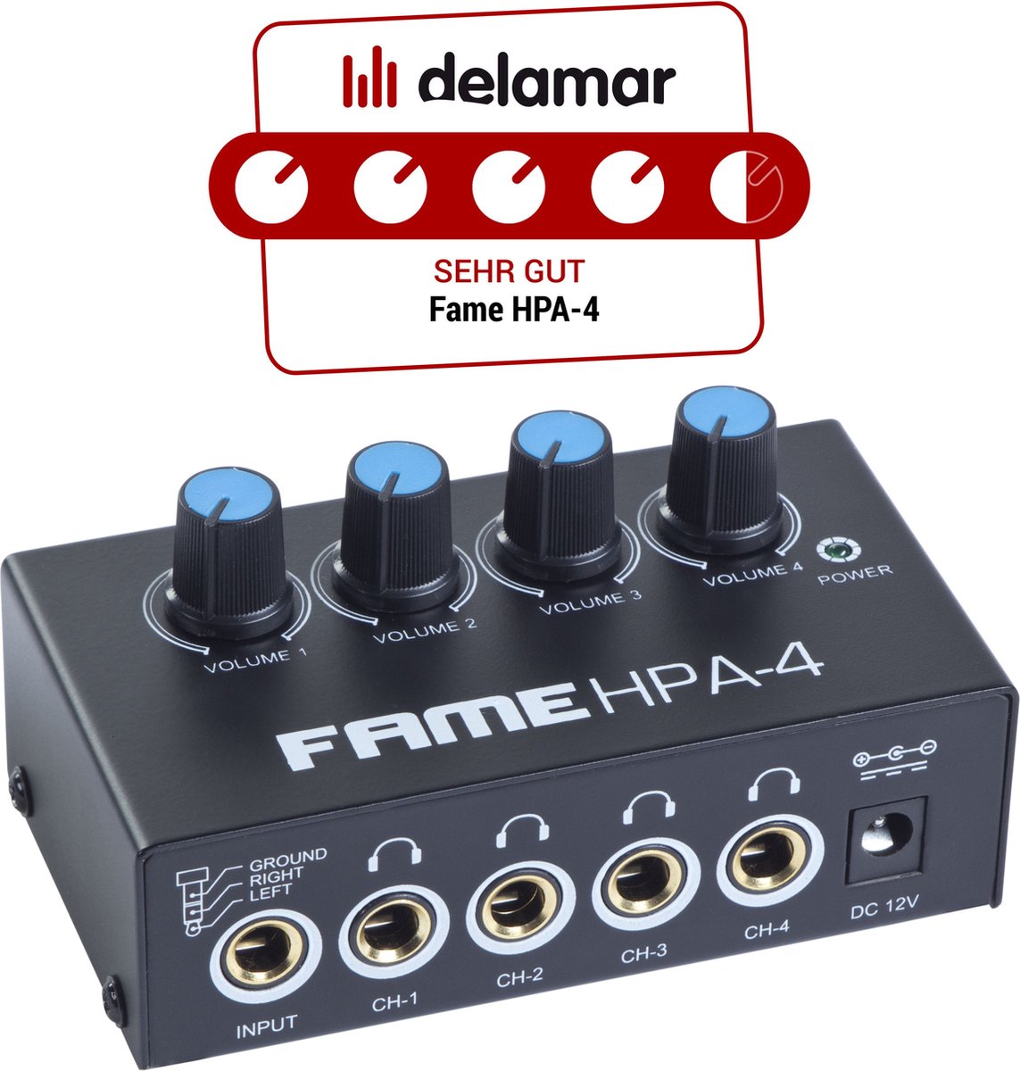 Fame HPA-4 - Koptelefoon versterker