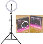 Selfie - Selfy light - lamp - Ringlamp- Statief - Led ring - Tik tok - Studio - Make up - Trendy - Nieuw model .