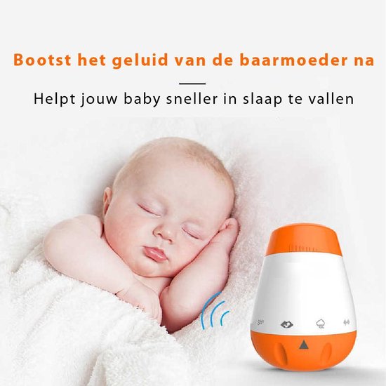 Blossombel Bébé husher Pro - Aide au sommeil - Entraîneur de sommeil bébé + enfants - machine à bruit blanc - solution problèmes de sommeil
