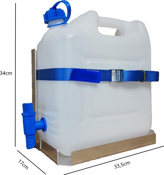 doolhof Zegenen thuis Jerrycan 10L + aluminium houder | bol.com