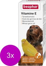 Beaphar Tarwekiemolie Vitamine E - Voedingssupplement - Weerstand - 3 x 100 ml