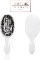 Bristle & Nylon Brush | Haarborstel | Anti Klit | Varkenshaar | Zwijnenhaar | Massage borstel | Boar Bristle Brush | Wit