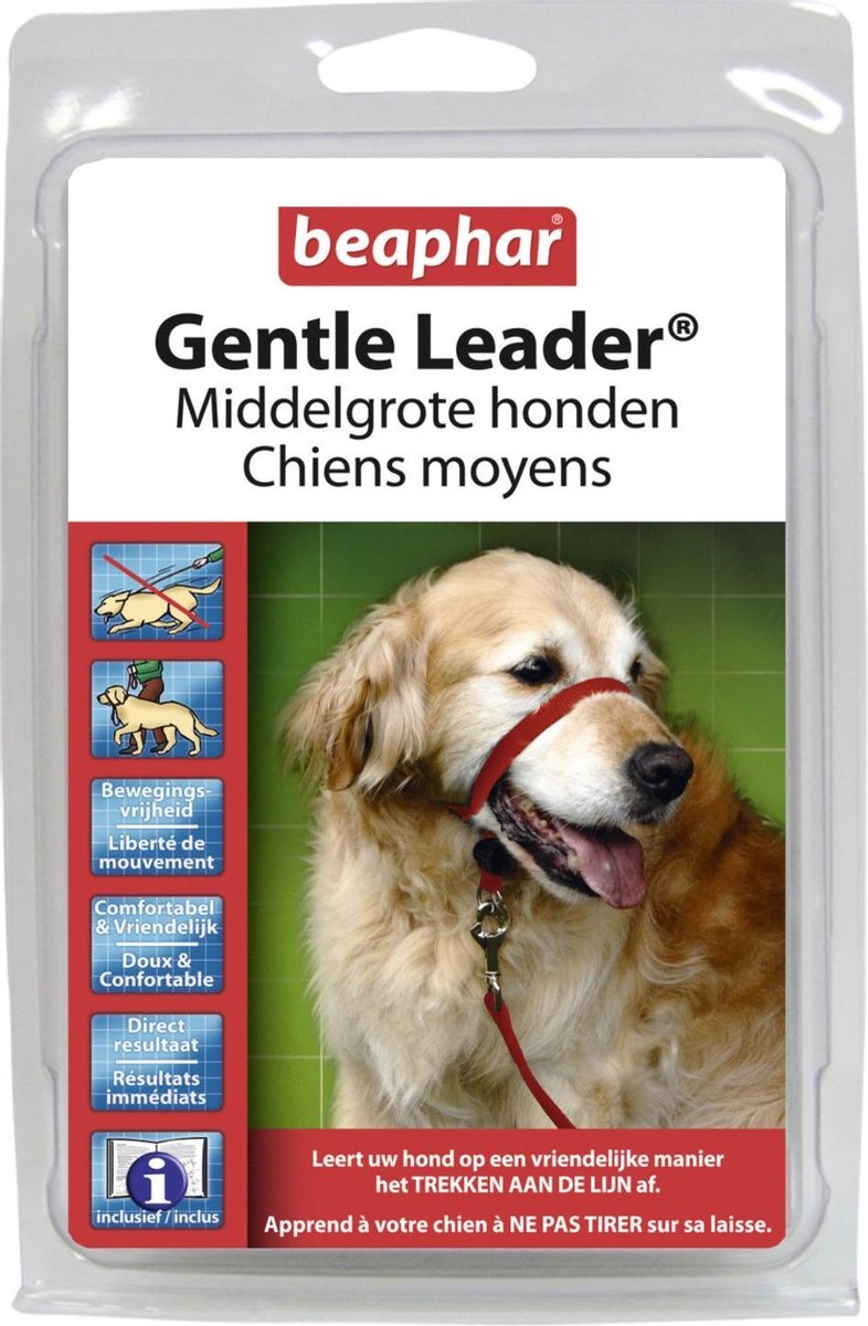 Bol.com Gentle leader gentle leader rood medium - 1 ST aanbieding