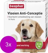 Beaphar Vlooien Anti Conceptie Hond - Anti vlooienmiddel - 3 x Large Groot