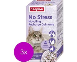 Beaphar No Stress Navulling Kat - Anti stressmiddel - 3 x 30 ml