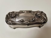 Opberg doos - Kurz Edeltin - met deksel - 7.5 x 18cm.
