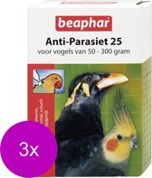 Beaphar Anti-Parasiet 25 Vogel - Vogelapotheek - 3 x 2 pip 50 - 300 G