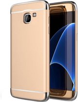 BackCover 3-in-1 - Telefoonhoesje - Hoesje voor Samsung J7 - Goud+Zilver