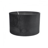 Deco4yourhome - Lampenkap - Croco - Velvet - Zwart 35cm