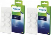 Philips Saeco reiniging tabletten - 2 verpakkingen a 6 stuks - tabletten reiniger Coffee oil remover ontvettingstabletten