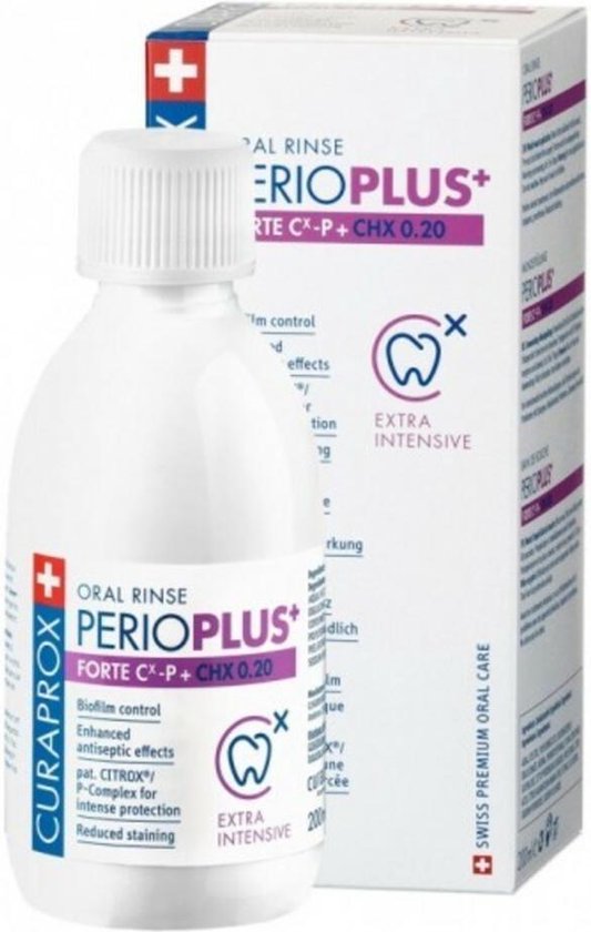 Curaprox Mondspoeling Perio Plus+ Forte CHX 0.20% 200 ml