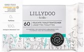 Lillydoo kids Billendoekjes met Biologische amandelolie - Vochtig toiletpapier (60 stuks)