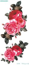 Temporary tattoo | tijdelijke tattoo | fake tattoo | rozen - roses | 100 x 210 mm