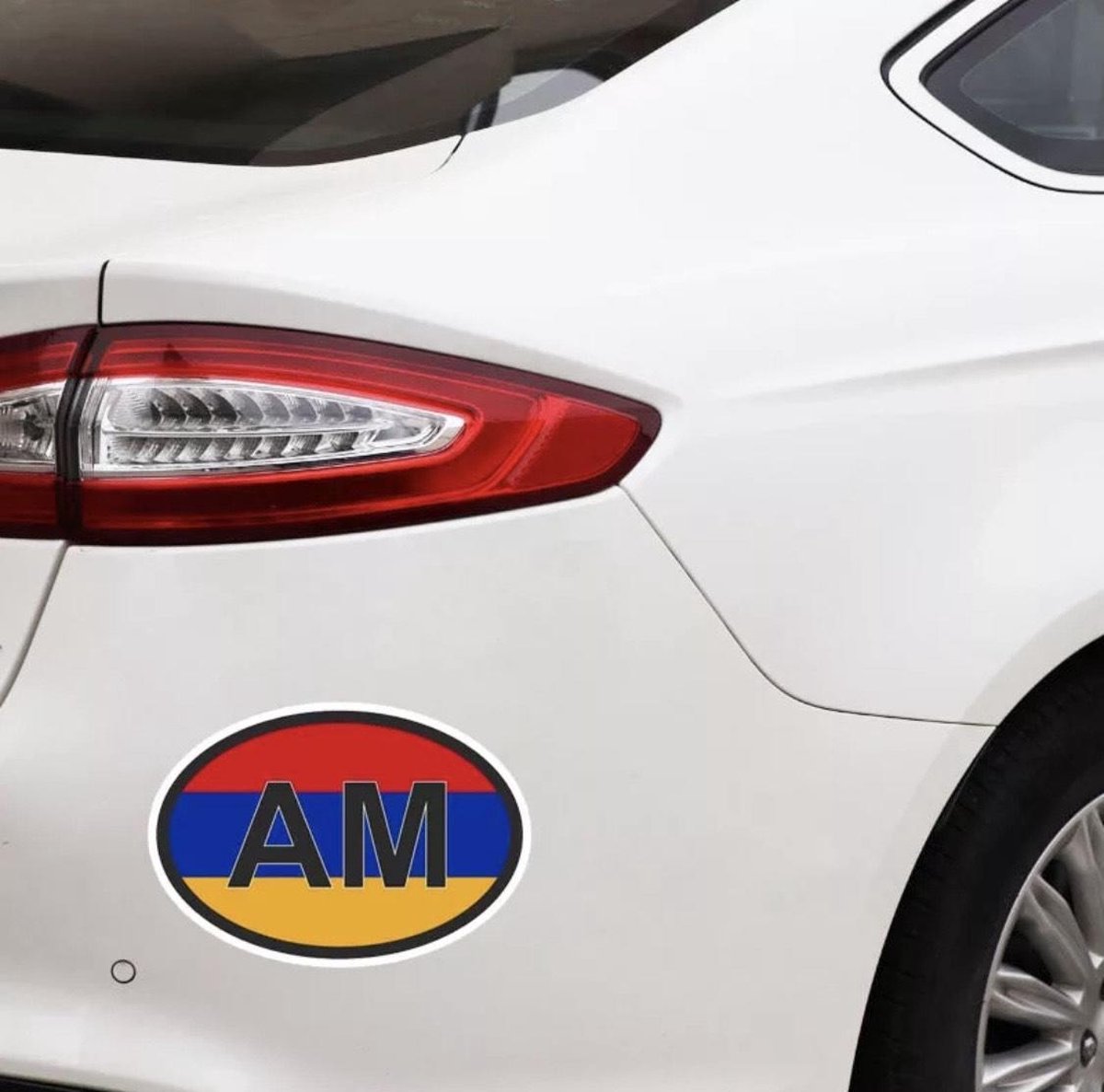 AM Armeense Vlag Autosticker - Armenië - Hayastan - Armenian Flag for Car Logo - Hayasdan - LoliQ