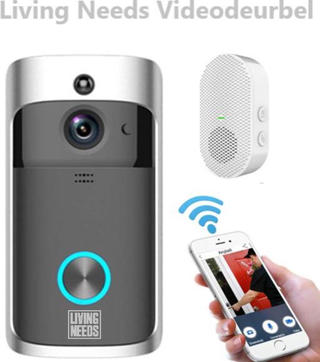 Living Needs Draadloze Deurbel HD Video Deurbel Deurbel met Camera.