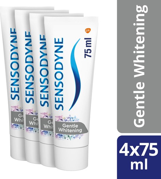 Sensodyne Gentle Whitening tandpasta voor gevoelige tanden 4 X 75 ML