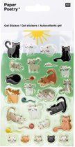 Rico Design - Stickers - Katten - Animal Series - Gel Stickers - Stickers Bullet Journal - Stickervellen Kinderen - Stickervellen - Stickers Kinderen - Stickers Volwassenen - Stick