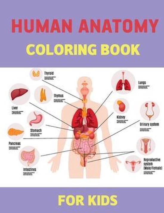 Human Anatomy Coloring books for kids - cover