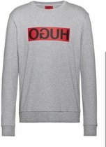 Hugo Boss Hugo Sweater reversed logo  grijs maat xl