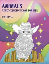 Adult Coloring Books for Men Easy Level - Animals