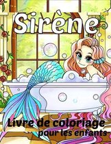 Sirene livre de coloriage pour les enfants