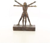 Beeld Vitruviusman - Resin - Klassiek sculptuur - 27.3 cm hoog