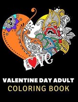 Valentine Day Adult Coloring Book