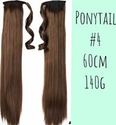 Clip In Ponytail #4 chocolate brown