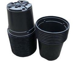 Kweekpot zwart – Ø10,5cm, hoogte 9cm (25 stuks)